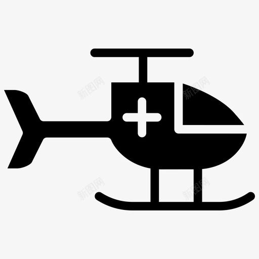 直升飞机救护车直升机图标svg_新图网 https://ixintu.com 2个 医疗 应急 救护车 救援 消防 直升机 直升飞机