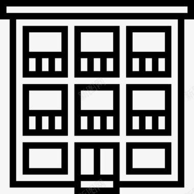 公寓房地产116直系图标图标