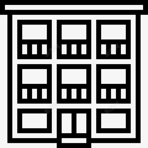 公寓房地产116直系图标svg_新图网 https://ixintu.com 公寓 房地产 直系