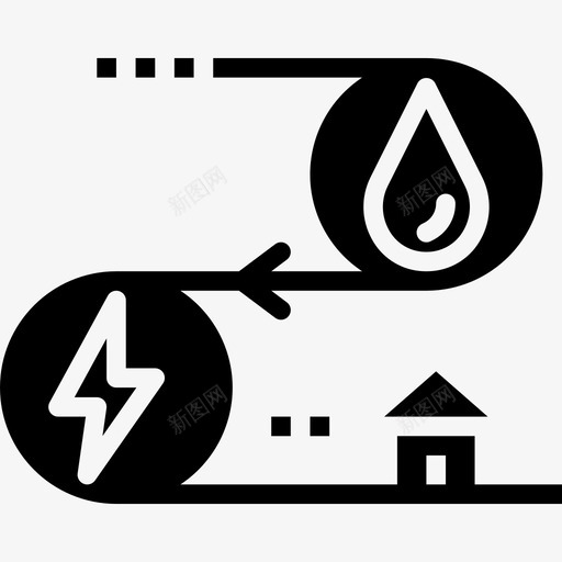 水力发电9月能源2号固体图标svg_新图网 https://ixintu.com 9月能源2号 固体 水力发电