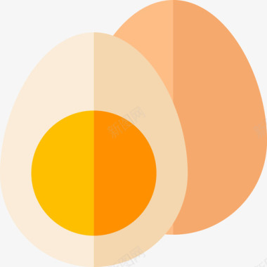 鸡蛋过敏6扁平图标图标