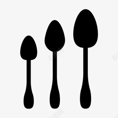 采购产品勺子餐具吃图标图标