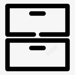 敬畏icon抽屉档案橱柜图标高清图片