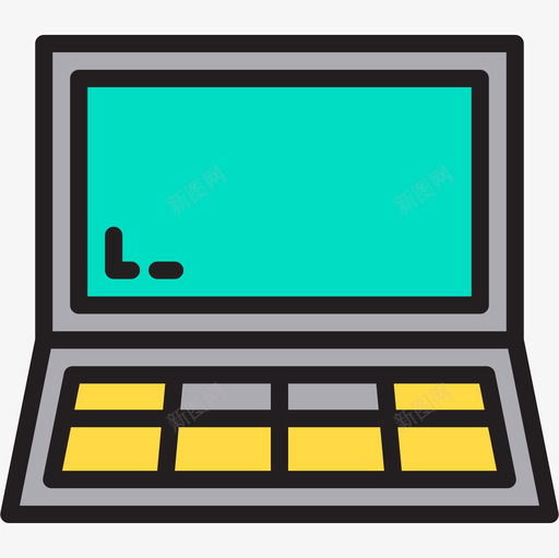 笔记本电脑办公室102线性颜色图标svg_新图网 https://ixintu.com 办公室 电脑 笔记本 线性 颜色