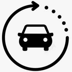 优步汽车清洁汽车租车图标高清图片