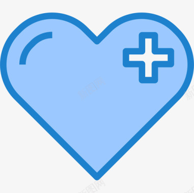 心脏保健30蓝色图标图标