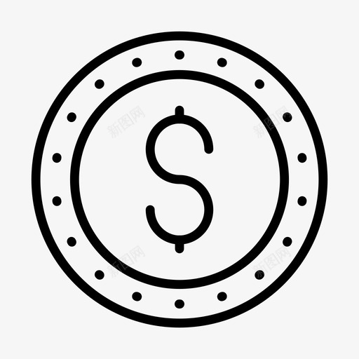 货币美元储蓄图标svg_新图网 https://ixintu.com 64px 储蓄 标志 标志符 符号 美元 货币 金融
