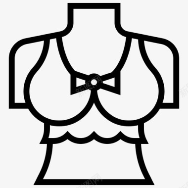 内衣胸罩女性图标图标
