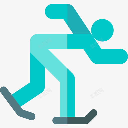 速度滑冰冬季运动6级平地图标svg_新图网 https://ixintu.com 6级 冬季运动 平地 滑冰 速度
