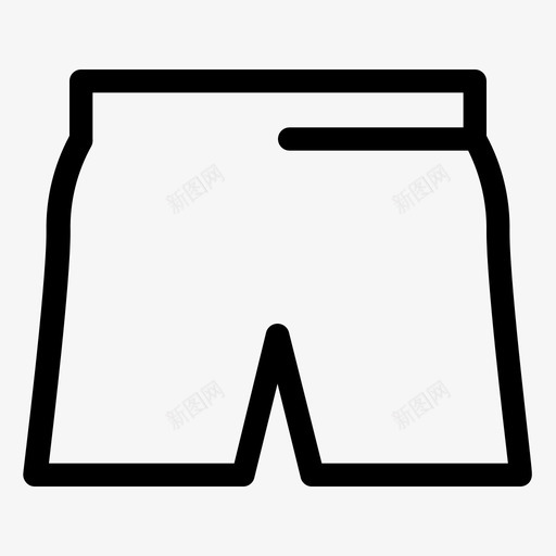 短款时尚女性图标svg_新图网 https://ixintu.com 1行 女性 女性时尚 时尚 短款 裤子