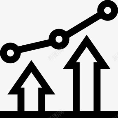 利润分析23线性图标图标