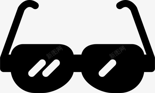 太阳镜潜水镜游泳图标图标