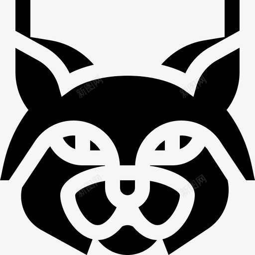 山猫动物47填充物图标svg_新图网 https://ixintu.com 动物 填充 山猫