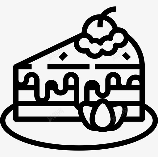 蛋糕面包房77直系图标svg_新图网 https://ixintu.com 直系 蛋糕 面包房77