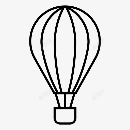 热气球飞行运输图标svg_新图网 https://ixintu.com 热气球 运输 飞行