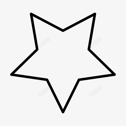 星几何多边形图标svg_新图网 https://ixintu.com 几何 多边形 形状 星