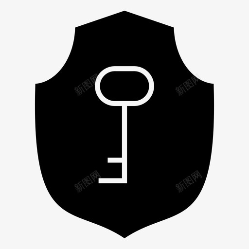 钥匙防护罩暗色图标svg_新图网 https://ixintu.com 暗色 钥匙 防护罩