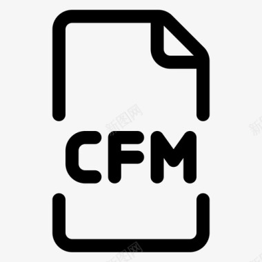 cfm文件格式图标图标