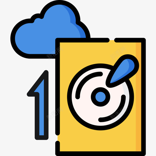硬盘互联网技术16线性彩色图标svg_新图网 https://ixintu.com 互联网 彩色 技术 硬盘 线性