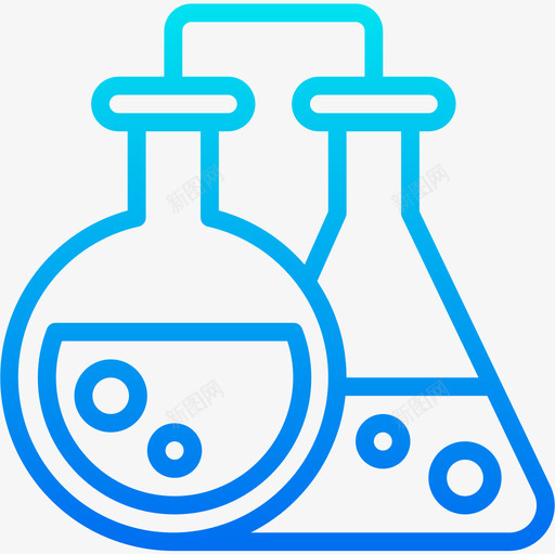烧瓶科学70梯度图标svg_新图网 https://ixintu.com 梯度 烧瓶 科学