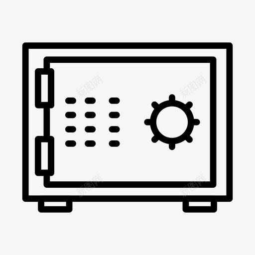 保险箱金融储物柜图标svg_新图网 https://ixintu.com 64px 保险 保险箱 储物柜 标志 标志符 符号 财务 金融