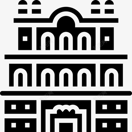 宫殿印度13铭文图标svg_新图网 https://ixintu.com 印度 宫殿 铭文