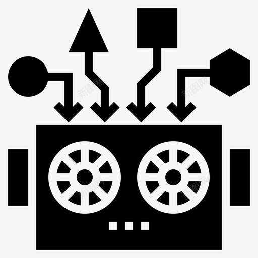 深度学习数据建模图标svg_新图网 https://ixintu.com 字形 学习 建模 数据 机器人 深度 科学