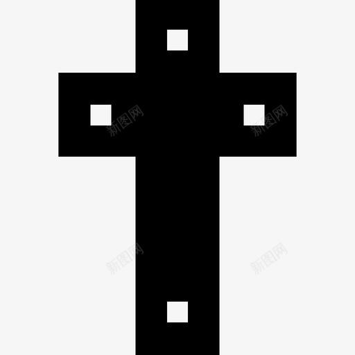 十字架葬礼8填充物图标svg_新图网 https://ixintu.com 十字架 填充 葬礼