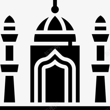 贾玛清真寺地标13铭文图标图标