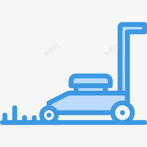 割草机清洁52蓝色图标svg_新图网 https://ixintu.com 割草机 清洁52 蓝色