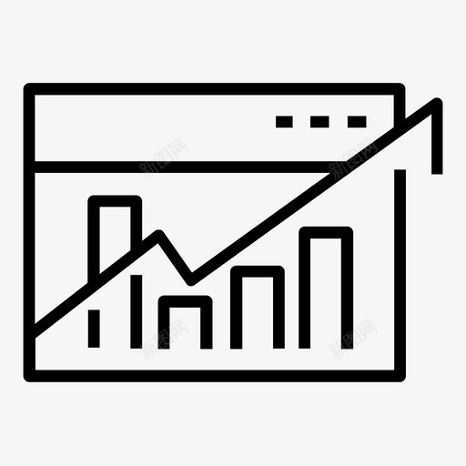 销售增长分析市场图标svg_新图网 https://ixintu.com 分析 市场 搜索引擎优化 符号行集2 销售增长