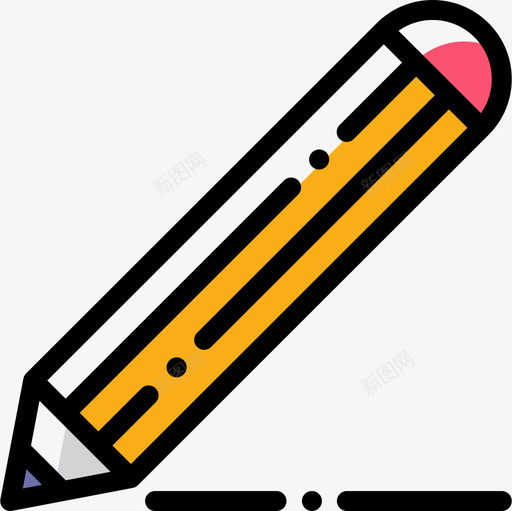 彩色铅笔49多媒体图标svg_新图网 https://ixintu.com 多媒体 彩色 铅笔