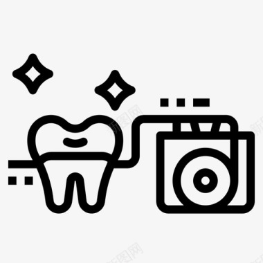 牙线护理hilo图标图标