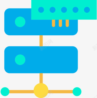 托管网络安全10扁平图标图标