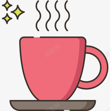Expresso咖啡62线性颜色图标图标