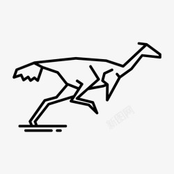 尾鳍尾鳍动物恐龙图标高清图片