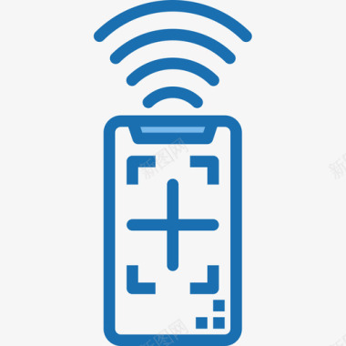 智能手机vrdigital4蓝色图标图标
