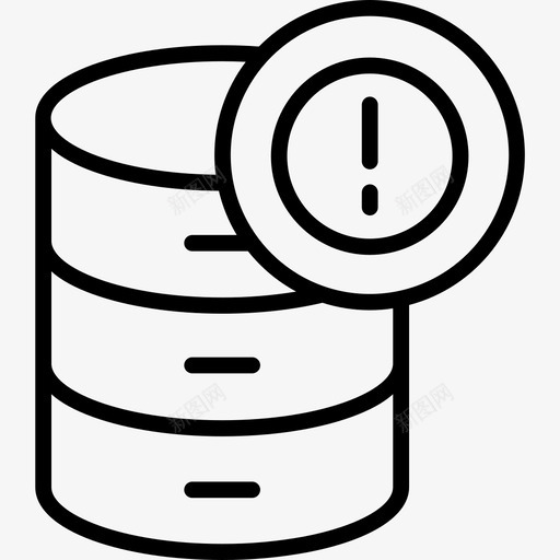 数据库网络安全8线性图标svg_新图网 https://ixintu.com 数据库 线性 网络安全8