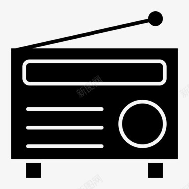 收音机音频调频图标图标