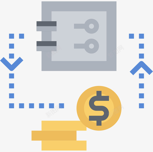 现金包商业分析2持平图标svg_新图网 https://ixintu.com 分析 商业 持平 现金