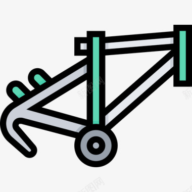 自行车自行车15线颜色图标图标