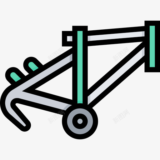 自行车自行车15线颜色图标svg_新图网 https://ixintu.com 自行车 颜色