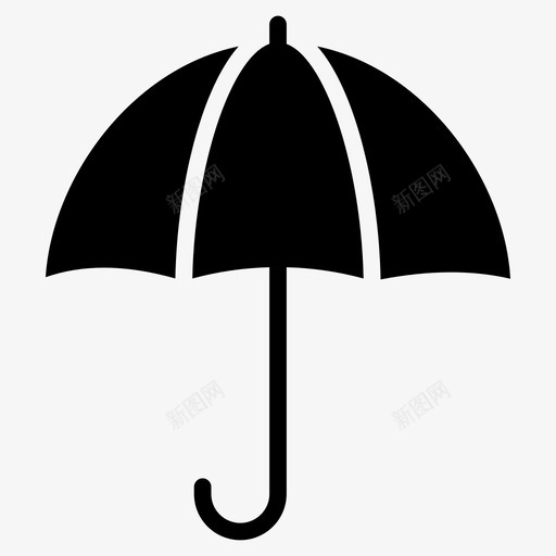 伞保护防雨图标svg_新图网 https://ixintu.com 伞 保护 基本设置线标志 安全 防雨