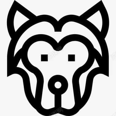 狼动物46直系图标图标