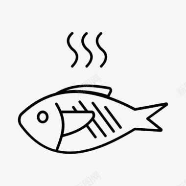 鱼菲律宾人食物图标图标