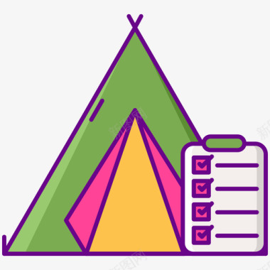 清单野营116线颜色图标图标