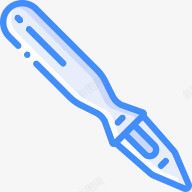 刀具文具59蓝色图标图标