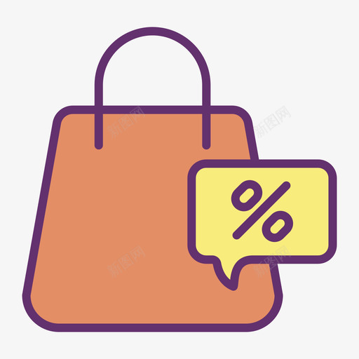 购物袋广告10线性颜色图标svg_新图网 https://ixintu.com 广告 线性 购物袋 颜色