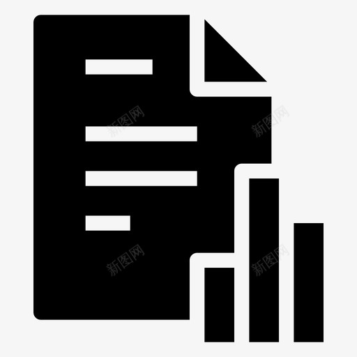 统计柱状图业务图标svg_新图网 https://ixintu.com 业务 办公 柱状 统计 财务