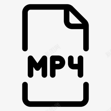 mp4文档文件图标图标